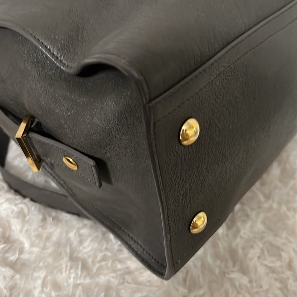 YSL Cabas Bold Y Grey Bag - Picture 8 of 17